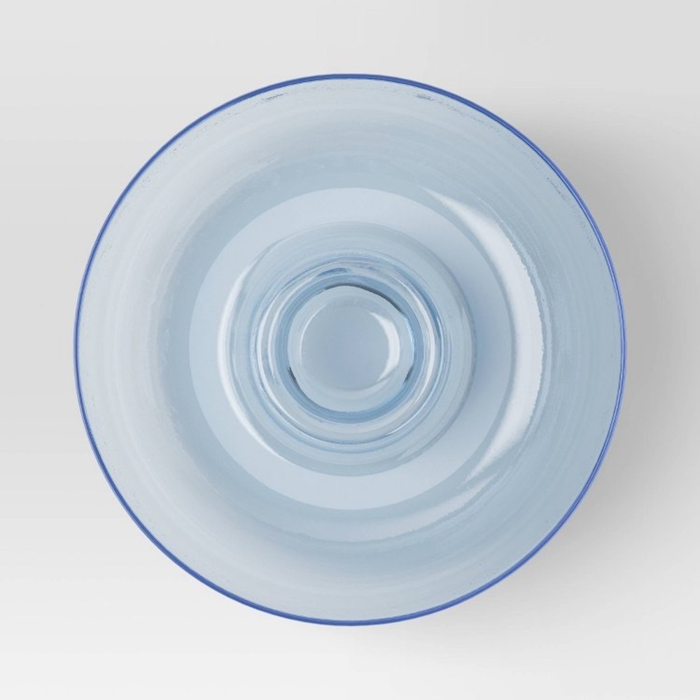 Room Essentials Chip and Dip Bowl 158 oz. Light Blue NWT